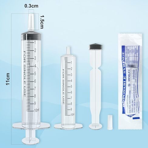 30 Pack 3ml Syringe Without Needle - Plastic Syringes for Liquid, Individually Packaging Colostrum Collector, Syringes with Cap for Labs, Pets, Plant, Perfume, Essential Oil in Saudi Arabia