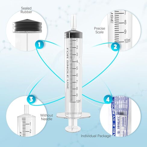 30 Pack 3ml Syringe Without Needle - Plastic Syringes for Liquid, Individually Packaging Colostrum Collector, Syringes with Cap for Labs, Pets, Plant, Perfume, Essential Oil in Saudi Arabia