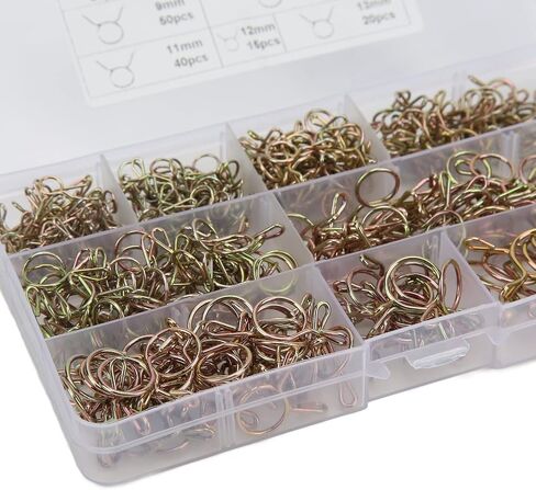 345pcs خط خرطوم خط الوقود مقاطع الربيع مقاطع أنابيب مجموعة مجموعة التشنجات لحجم قوارب الدراجات النارية يضيف مساحة ملء الإضافة ملء المساحة في وحدة التحكم الخاصة in Saudi Arabia