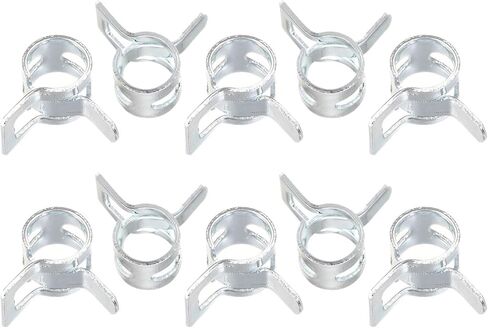 #us 20pcs spring خرطوم المشبك 65mn الصلب 4mm انخفاض ضغط الهواء مقطع الزنك مطلي in Kuwait