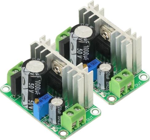 2PCS LM317 AC DC-DC محول قابل للتعديل باك الالتفاف إلى أسفل وحدة لوحة الدوائر. in Saudi Arabia