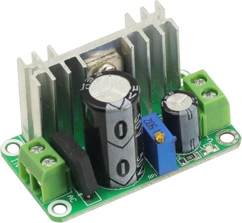 2PCS LM317 AC DC-DC محول قابل للتعديل باك الالتفاف إلى أسفل وحدة لوحة الدوائر. in Saudi Arabia