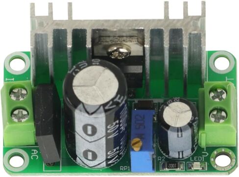 2PCS LM317 AC DC-DC محول قابل للتعديل باك الالتفاف إلى أسفل وحدة لوحة الدوائر. in Saudi Arabia