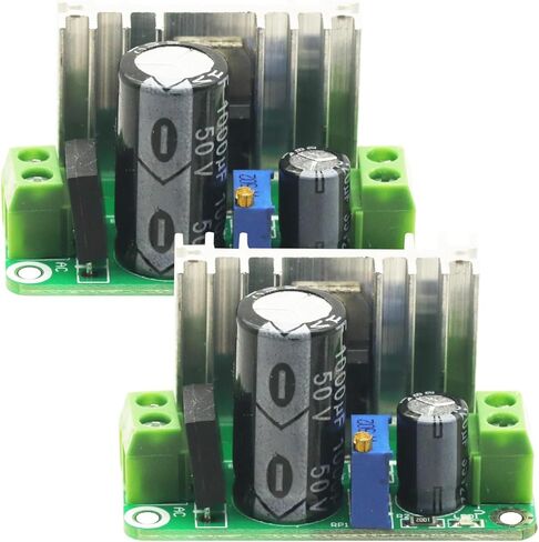 2PCS LM317 AC DC-DC محول قابل للتعديل باك الالتفاف إلى أسفل وحدة لوحة الدوائر. in Saudi Arabia