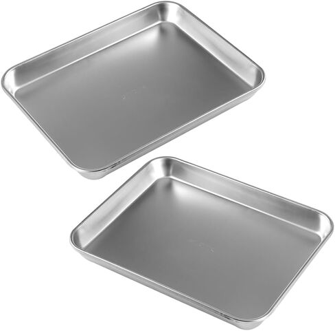 PRETYZOOM 2pcs Stainless Steel Medical Tray Flat Bottom Instrument Trays Wear Resistant Stainless Steel for Organizing Medical Instruments in Saudi Arabia