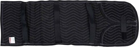 منتجات MyTee Ptyded Truck Cover - Round Top ، اللوازم المتحركة ، وسادة الحركة السوداء - القطن المنسوج/بولي - 50 "× 16" in Saudi Arabia
