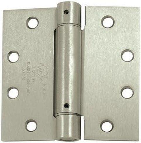 4.5 x 4.5 in. Spring Hinge, Satin Nickel - Steel in Saudi Arabia