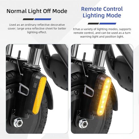 ULIP TEURN SIDS لـ Scooter مع إنذار ، USB شحن جهاز التحكم عن بُعد تقسيم/Scooter Light Light 4 أوضاع مضادة للماء الأضواء الخلفية 3pcs in Kuwait