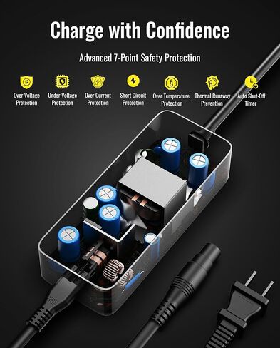 الأصلي 53.6V 3.9A 210W شاحن سريع لـ NINEBOT بواسطة Segway Max G3 ، F3 ، F3 Pro ، GT3 ، ZT3 Pro ، مزود الطاقة لـ Segway Electric Scooter in Saudi Arabia