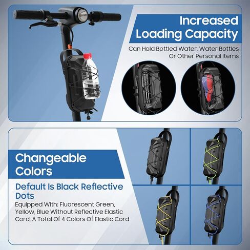 Electric Scooter Bag Storage,Quick Release & Inatallation,EVA Hardshell Scooters Storage Bag with Multicolor Drawstrings for Electric Scooter, Bikes,Ninesbot and NIU (3L) in Saudi Arabia
