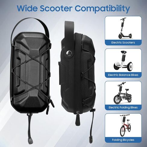 Electric Scooter Bag Storage,Quick Release & Inatallation,EVA Hardshell Scooters Storage Bag with Multicolor Drawstrings for Electric Scooter, Bikes,Ninesbot and NIU (3L) in Saudi Arabia