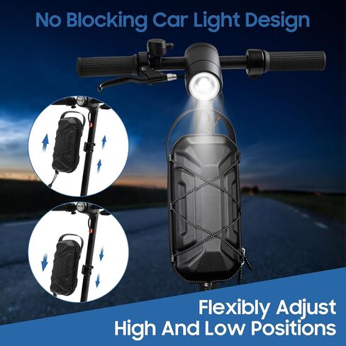 Electric Scooter Bag Storage,Quick Release & Inatallation,EVA Hardshell Scooters Storage Bag with Multicolor Drawstrings for Electric Scooter, Bikes,Ninesbot and NIU (3L) in Saudi Arabia