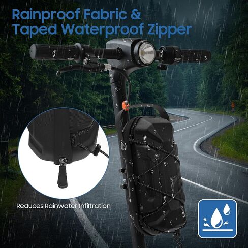 Electric Scooter Bag Storage,Quick Release & Inatallation,EVA Hardshell Scooters Storage Bag with Multicolor Drawstrings for Electric Scooter, Bikes,Ninesbot and NIU (3L) in Saudi Arabia