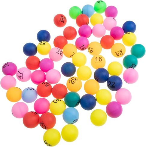 TOYANDONA 60pcs Raffle Balls for Bingo Games Premium Plastic Balls for Lottery Draws Party Activities and School Events Safe and Smooth Surface in Saudi Arabia