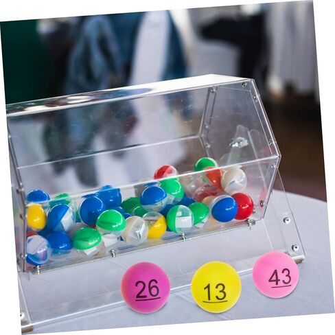 TOYANDONA 60pcs Raffle Balls for Bingo Games Premium Plastic Balls for Lottery Draws Party Activities and School Events Safe and Smooth Surface in Saudi Arabia