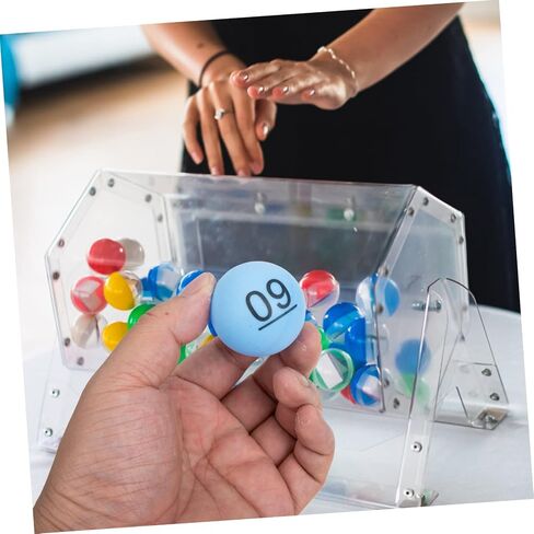 TOYANDONA 60pcs Raffle Balls for Bingo Games Premium Plastic Balls for Lottery Draws Party Activities and School Events Safe and Smooth Surface in Saudi Arabia
