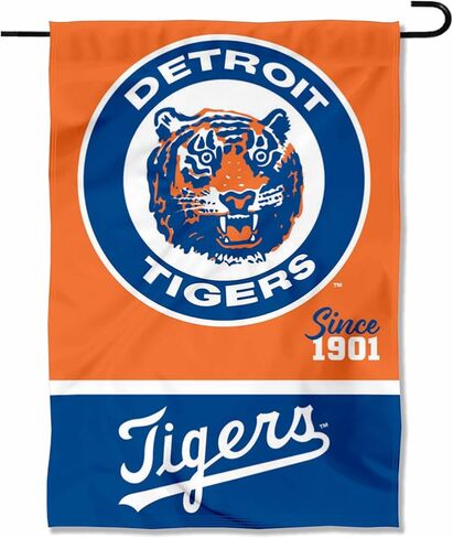 Detroit Tigers Retro Vintage Throwback Double Sided Garden Flag in Saudi Arabia