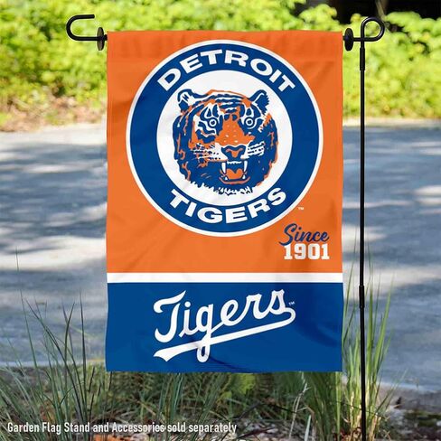 Detroit Tigers Retro Vintage Throwback Double Sided Garden Flag in Saudi Arabia
