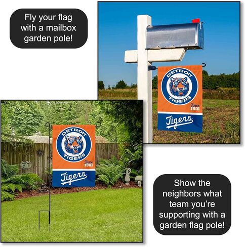 Detroit Tigers Retro Vintage Throwback Double Sided Garden Flag in Saudi Arabia