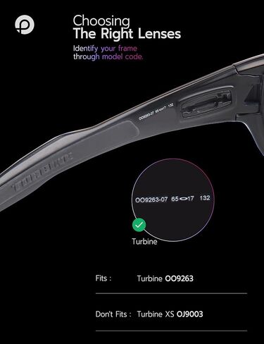 Replacement Lenses for Oakley Turbine OO9263 65mm Sunglass in Saudi Arabia