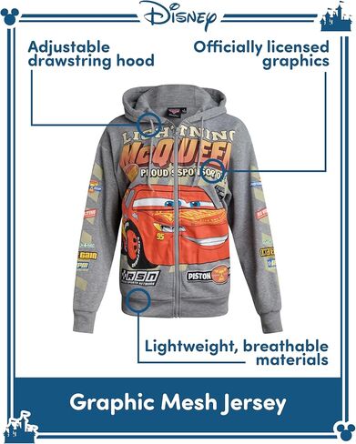 ديزني نسبة هوديس - السيارات - سيارات Lightning McQueen Lilo و Schitch Marie Soft Fleece Grosesshirts للنساء in Saudi Arabia