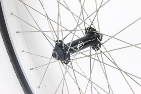 Heavy Duty 26 Inch Beach Cruiser Bike Wheel Set with 26 x 2.125 Tires and Tubes for Rim Brake and Thread On Freewheel Quick Release and Bolt On Axles 36 Spoke in Saudi Arabia