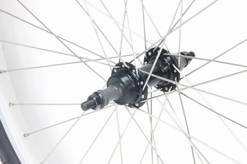 Heavy Duty 26 Inch Beach Cruiser Bike Wheel Set with 26 x 2.125 Tires and Tubes for Rim Brake and Thread On Freewheel Quick Release and Bolt On Axles 36 Spoke in Saudi Arabia