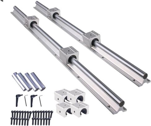 الدليل الخطي الربط السكك الحديدية SBR16 SBR20 3000mm 4000mm +SBR16UU SBR20UU كتل لطابعة CNC 3D (SBR20،3000mm) in Saudi Arabia