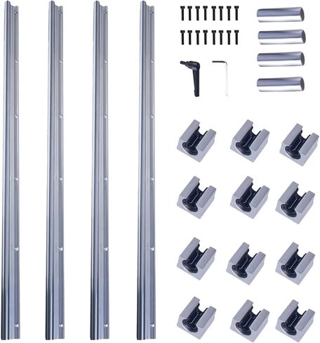 الدليل الخطي الربط السكك الحديدية SBR16 SBR20 3000mm 4000mm +SBR16UU SBR20UU كتل لطابعة CNC 3D (SBR20،3000mm) in Saudi Arabia