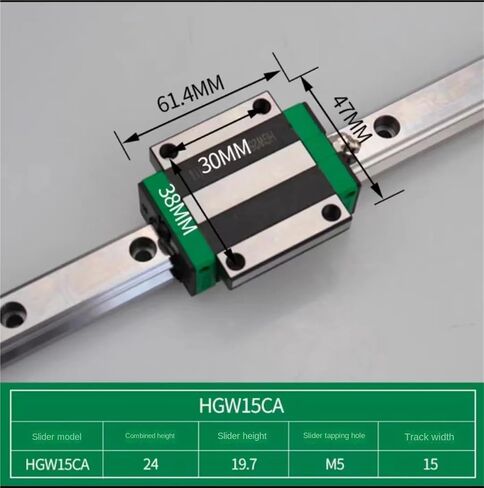 2pcs Hgr15 100mm 300mm إلى 1500mm دليل خطي مربع السكك الحديدية +4pc Hgh15ca Hgw15cc flang cnc router engraving (2 rail 4hgw15cc ، 700mm) in Kuwait