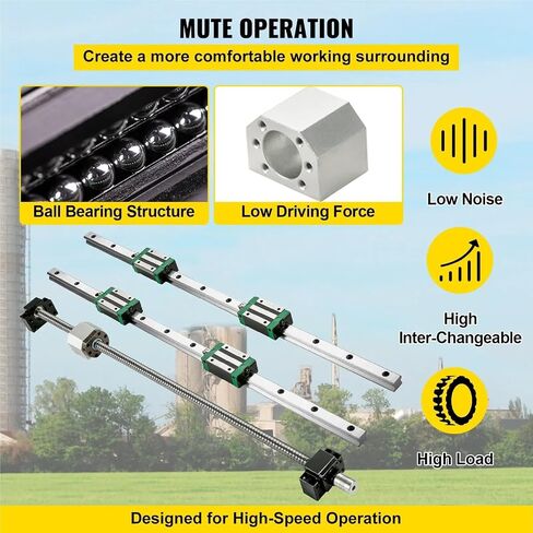 HGR20 2PCS دليل الدليل الخطي 600-2000 مم 4pcs كتل الشريحة RM1605 كرات W/Ball Nut BF12/BK12 NUT ROUTERS (2PCS HGR20-2000MM) in Saudi Arabia