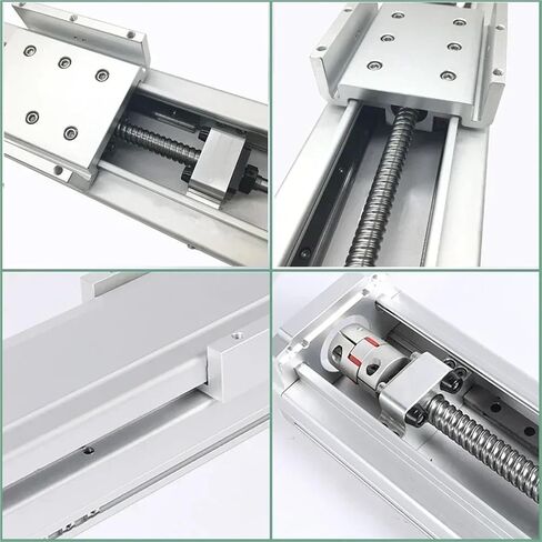 120 Wide Fully Enclosed Linear Rail Table XYZ Axis Ball Screw Sliding Table Heavy Duty Aluminum SFU1605/1610 2PC HGH15CA HGH15CA(800mm Stroke-SFU1610) in Saudi Arabia
