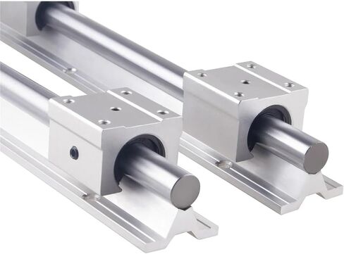 السكك الحديدية الخطية 2PCS SBR16+4PC SBR16UU BLOCK BEARING+SFU1204 BALL SCELL END ACTIDENT+1204 NUT HOUBLITION+BKBF10 END SUPERT+COUPLER SET (SFU500 SBR500) in Saudi Arabia