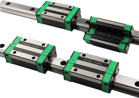 2PCS دليل خطية RAIL HGR15 300MM-1500MM + 4PCS HGH15CA عربات الشريحة لقطع غيار الطابعة CNC 3D (1500 مم) in Saudi Arabia