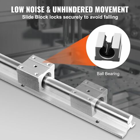 2pcs دليل الدليل الخطي SBR12 SBR16 SBR20 SBR25 800-2200MM و 4PCS COLLE COLLES MOTION SUMPLIS in Kuwait