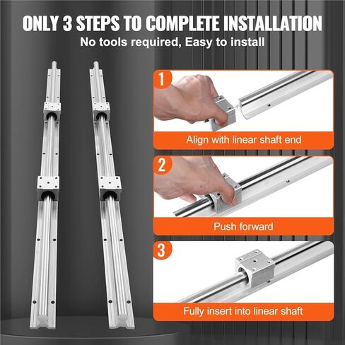 2pcs دليل الدليل الخطي SBR12 SBR16 SBR20 SBR25 800-2200MM و 4PCS COLLE COLLES MOTION SUMPLIS in Kuwait