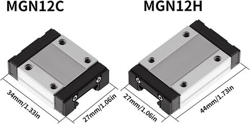 MGN15 H MGN7 C MGN9 C from 100mm to 800mm Miniature Linear Rail Slide 1pcs MGN Linear Guide MGN Black Carriage 3D Printer Part(MGN9 C,300mm) in Saudi Arabia