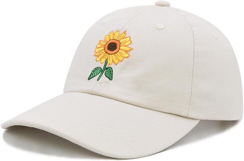 Waldeal Women's Sunflowers Baseball Cap Adjustable Distressed Vintage Summer Dad Hat in Saudi Arabia