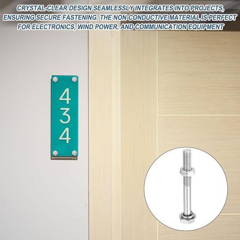 patikil m8x70mm hex bolt with المكسرات غسالات قفل الزنبرك مسطحة ، 10 مجموعة من الفولاذ المقاوم للصدأ مسامير المسمار in Saudi Arabia
