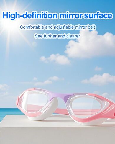 Seasprint 2pcs نظارات السباحة ، منظر واضح للغاية ، نظارات للسباحة للبالغين ، مناسبة لجميع أنواع برامج السباحة in Kuwait