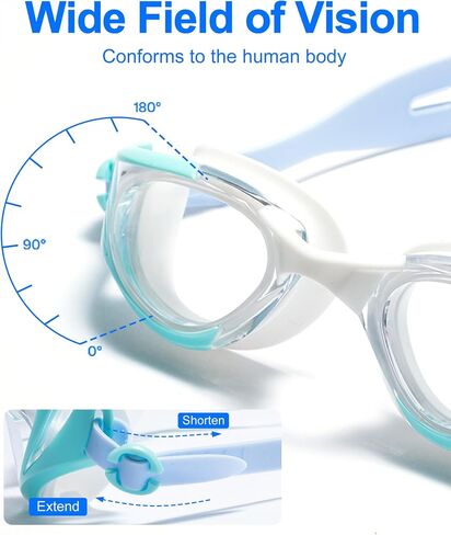 seasprint 2PCS Swim Goggles, Super Clear View,Goggles Swimming Adult, Suitable for All Kinds of Swimming Programs in Saudi Arabia