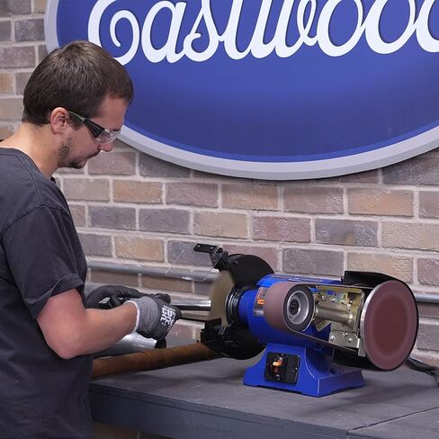 Eastwood Versa-Grind 2x36 مرفق مطحنة الحزام | يناسب المطاحن مقاعد البدلاء مع 5/8 بوصة. رمح القطر | موصى به للطاحنات مع محرك 1 حصان والحد الأقصى للسرعة 3600 دورة في الدقيقة in Kuwait