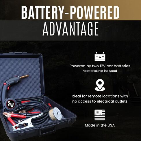 ReadyWelder® by Broco® Portable Welder Machine, Battery Powered MIG Welder, On-the-Go Welding for Steel, Aluminum & More, Includes Carrying Case in Saudi Arabia