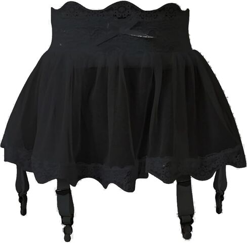 Women Lace Mesh Garter Belts Belt Marter Skirt for Highs Gockits Mini Dress in Kuwait