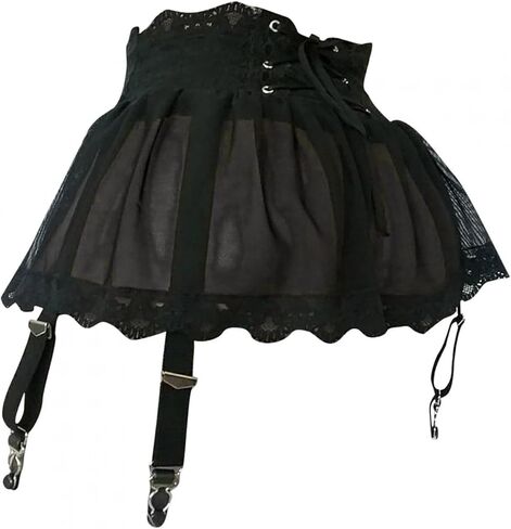 Women Lace Mesh Garter Belts Belt Marter Skirt for Highs Gockits Mini Dress in Kuwait