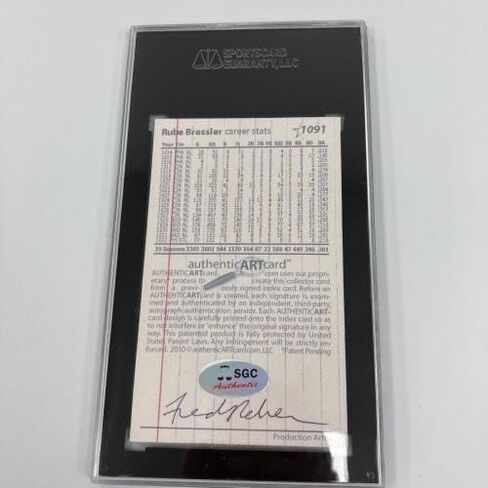 Rube Bressler وقعت لعبة البيسبول Photo SGC COA - بطاقات موقعة للبيسبول in Kuwait