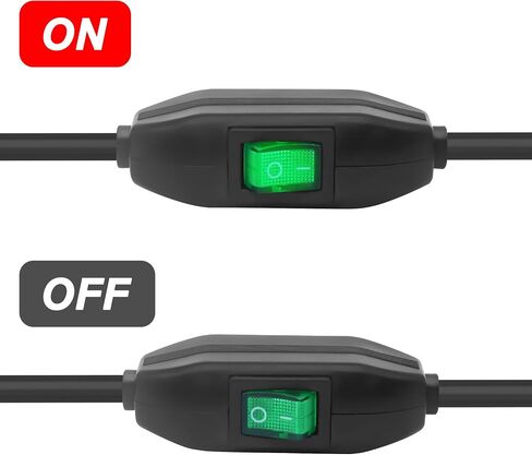XMSJSIY مفتاح الحبل المضمّن 12V 24V/3A تبديل/إيقاف مفتاح زر الروك مع PREWIR in Saudi Arabia