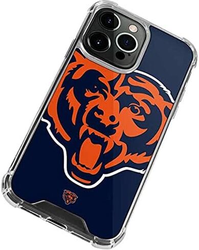 Skinit Clear Phone Case Compatible with iPhone 13 Pro - Officially Licensed NFL Chicago Bears Large Logo Design in Saudi Arabia