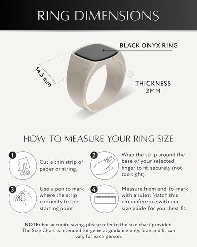 RTZN® Signet Rings for Men — Premium Oxidized Stone Ring for Mens — Black Onyx/Lapis Lazuli/Turquoise Ring for Men — 100% Waterproof & Non Tarnish Mens Stainless Steel Rings (SIZE: 6-12) in Kuwait
