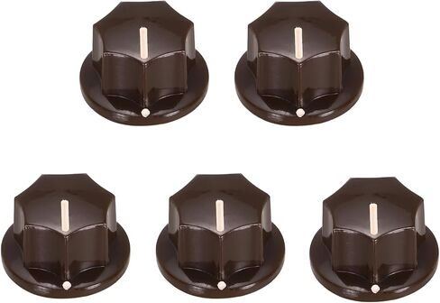 Meccanixity 5pcs ABS ومقابض النحاس الجهد 1/4 "وحدة التحكم في الصوت TOP HAT مقبض لأدوات الجيتار AUDIO AUDIO MIXER AMPLIFIER GRAY in Saudi Arabia